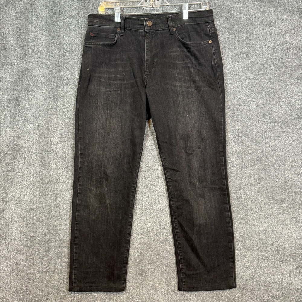 Marine Layer Jeans Mens 32x29‎ Black Wash Straight Leg Relaxed Fit Casual Denim